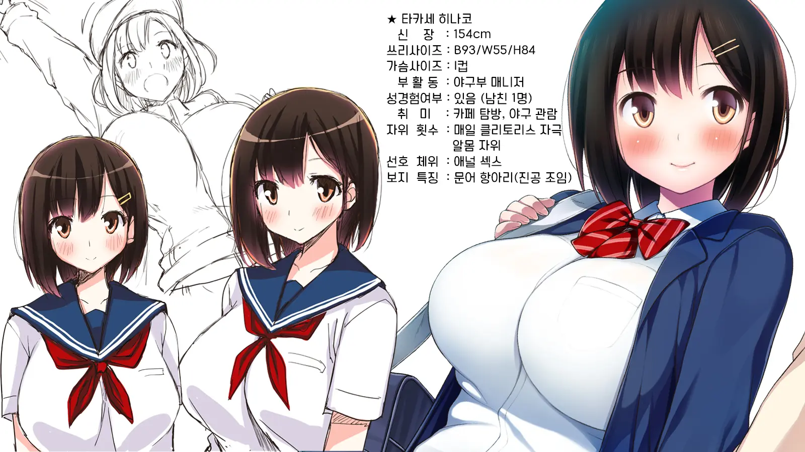 Watashi To Kareshi To Aitsu No Jijou_Rough Sketch